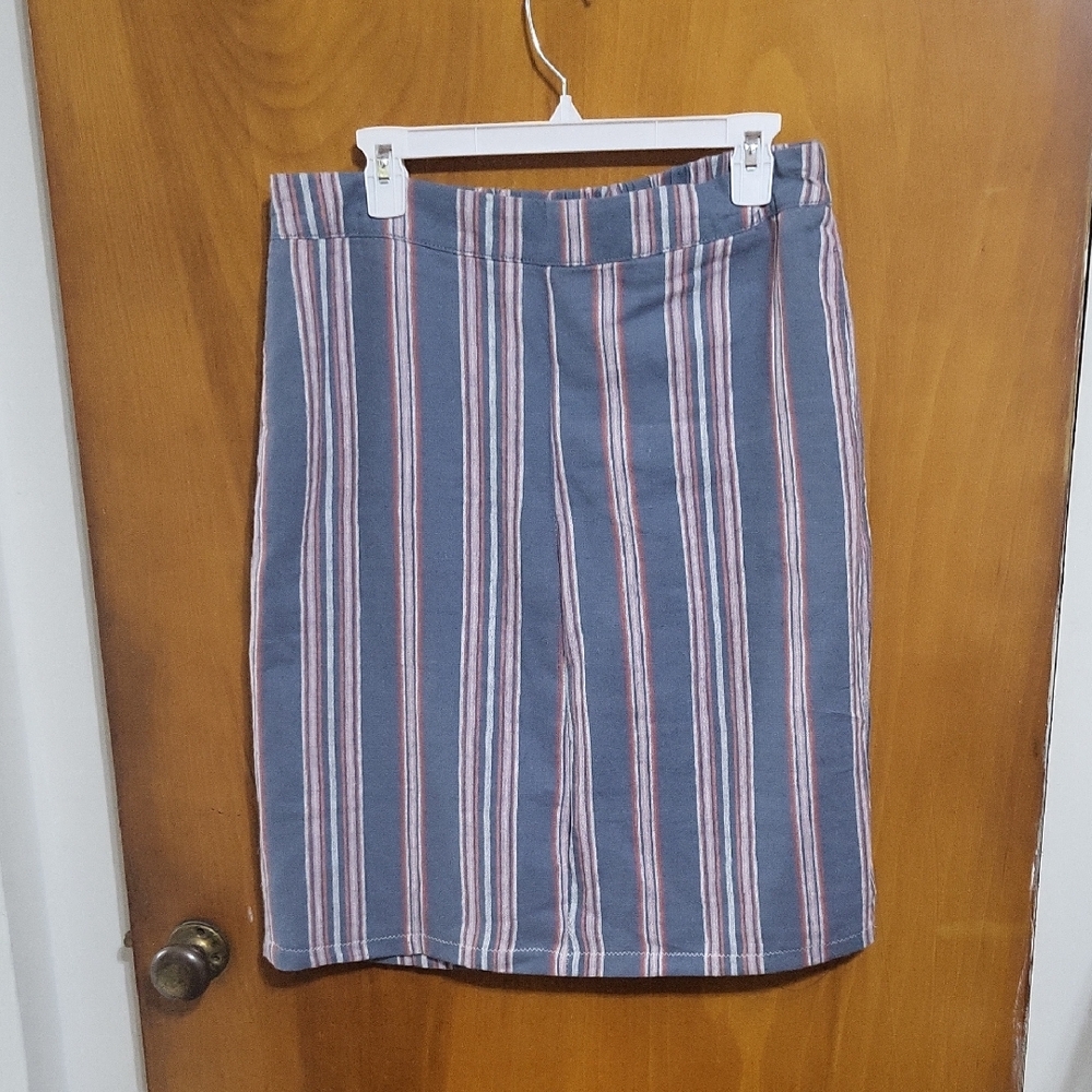 a.n.a Striped Pencil Skirt Size Large